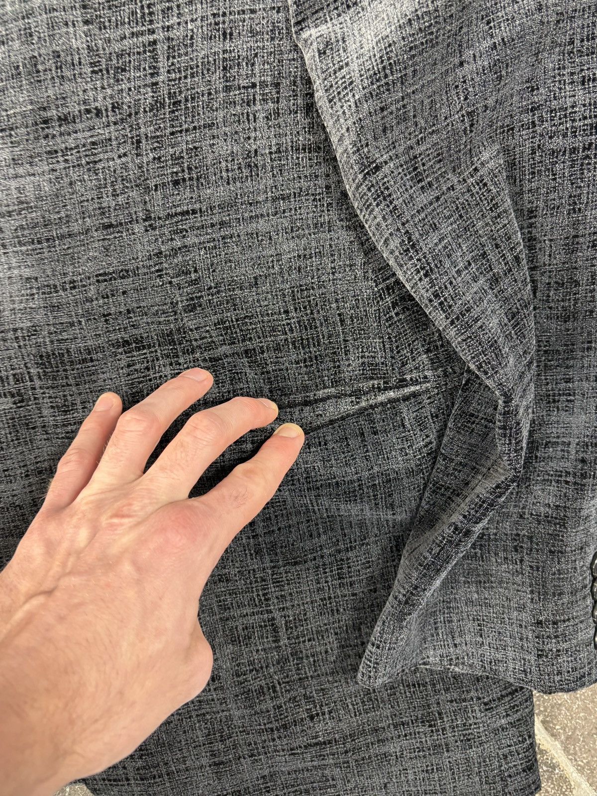Emporio Armani F/W 2005 Emporio Armani Velvet Suit Jacket Vintage Velour 54 Size 54R - 13 Thumbnail