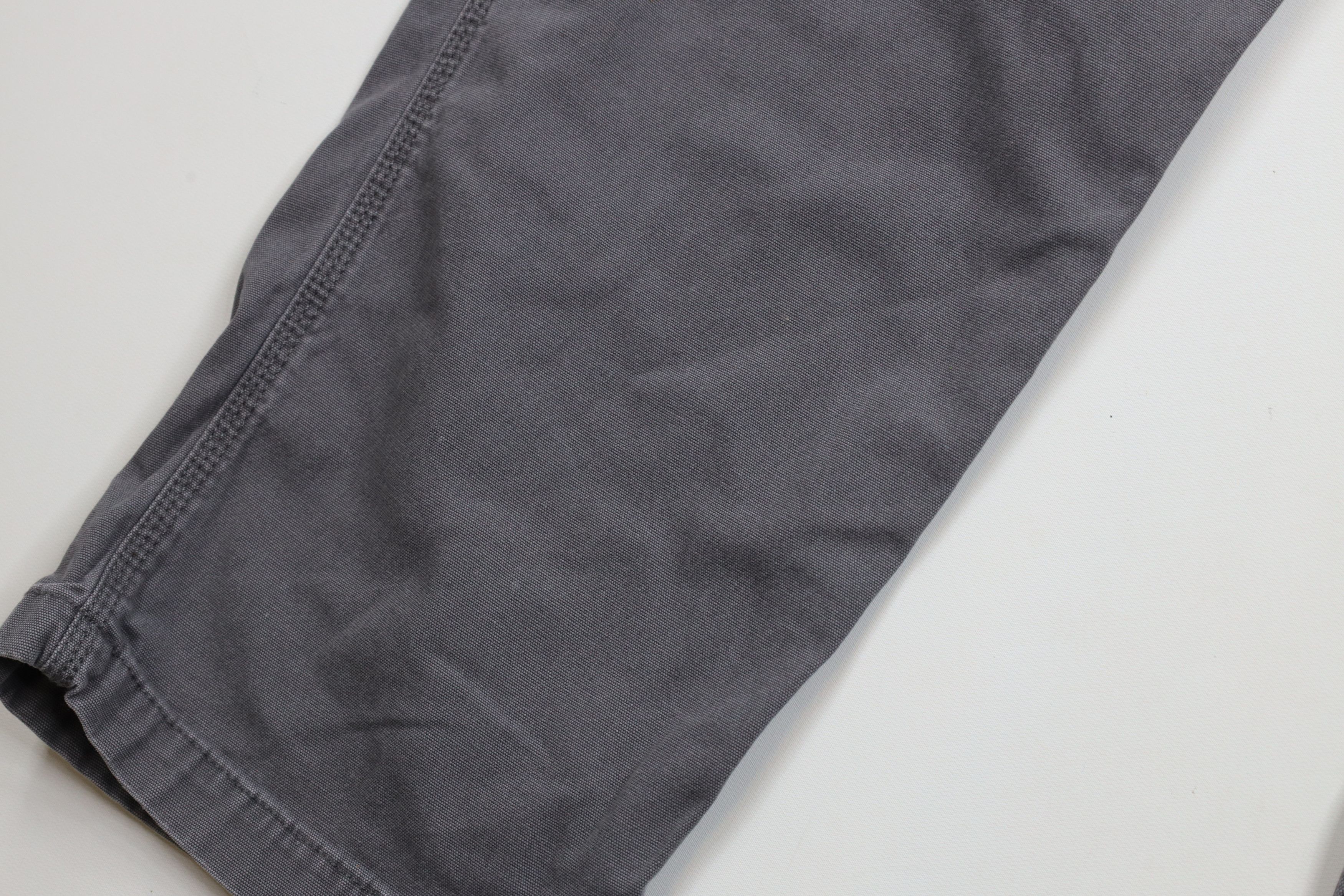Carhartt × Vintage Vintage Carhartt Relaxed Fit Wide Leg Dungaree Pants Gray Size US 40 / EU 56 - 6 Thumbnail