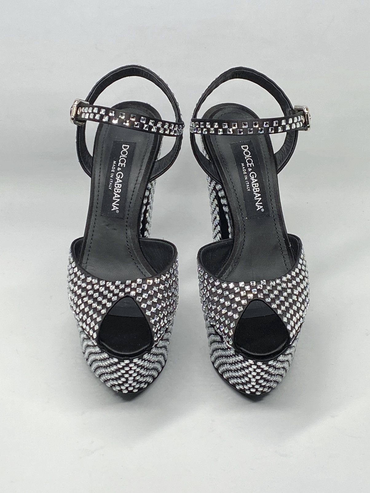 Dolce & Gabbana Dolce Gabbana Crystal-embellished platform sandals size 39 Size US 9 / IT 39 - 13 Thumbnail