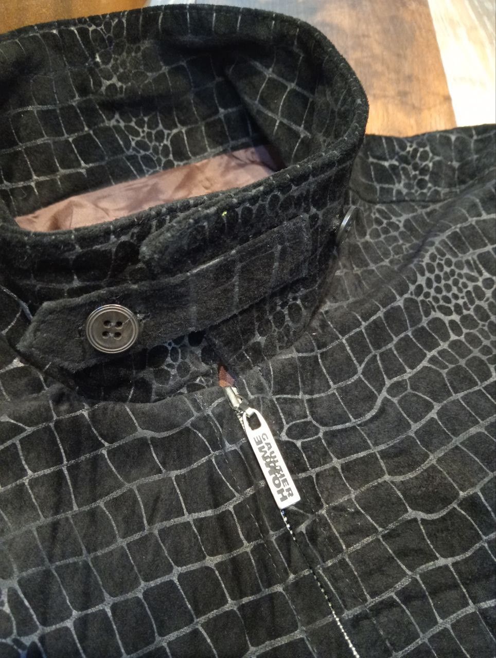 Jean Paul Gaultier RARE GAULTIER HOMME OBJET CROC SCALE STYLE LEATHER JACKET Size US M / EU 48-50 / 2 - 6 Thumbnail
