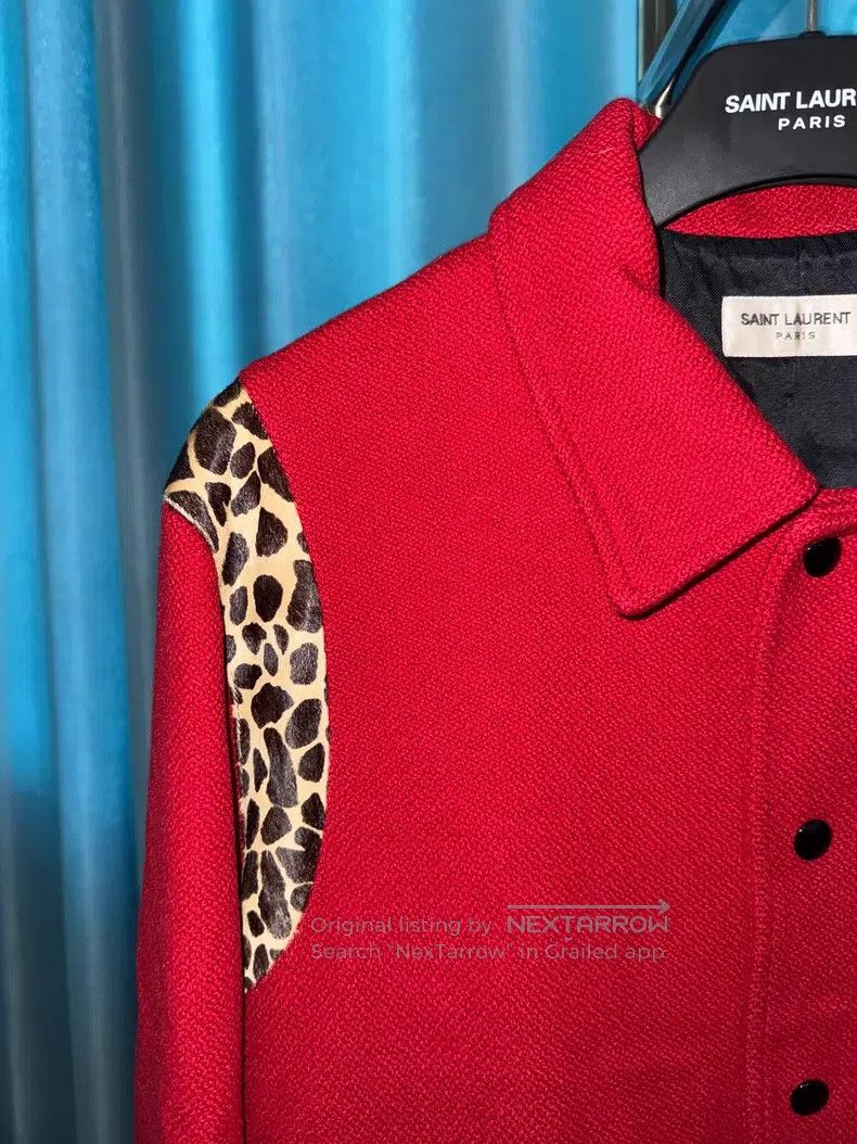 Saint Laurent Paris Saint Laurent Paris Red Leopard Print Horsehair Baseball J Size US M / EU 48-50 / 2 - 3 Thumbnail