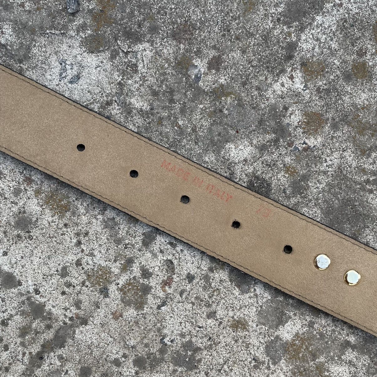 Vintage Vintage Belt Leather with Cow Japanese Style Y2K 90s Size ONE SIZE - 5 Thumbnail