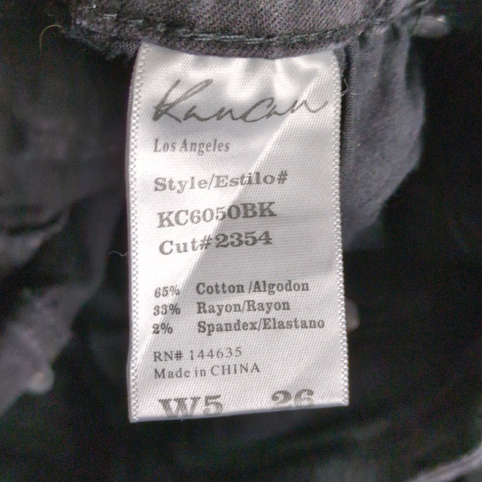 Other Kancan June Ankle Skinny Black Jeans, Distressed, Size 5/26 Size 26" / US 2 / IT 38 - 4 Thumbnail