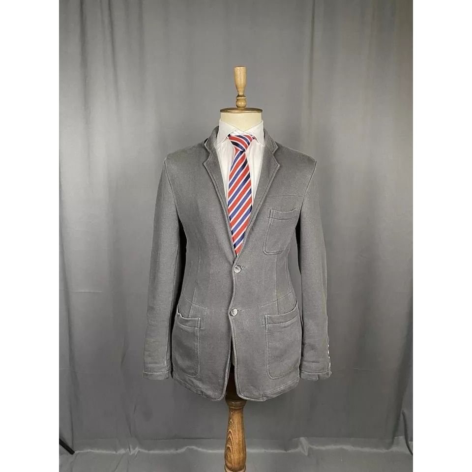 Dolce & Gabbana Dolce&Gabbana Men's Gray Summer Blazer Sportcoat Jacket Size Size 46R - 2 Thumbnail