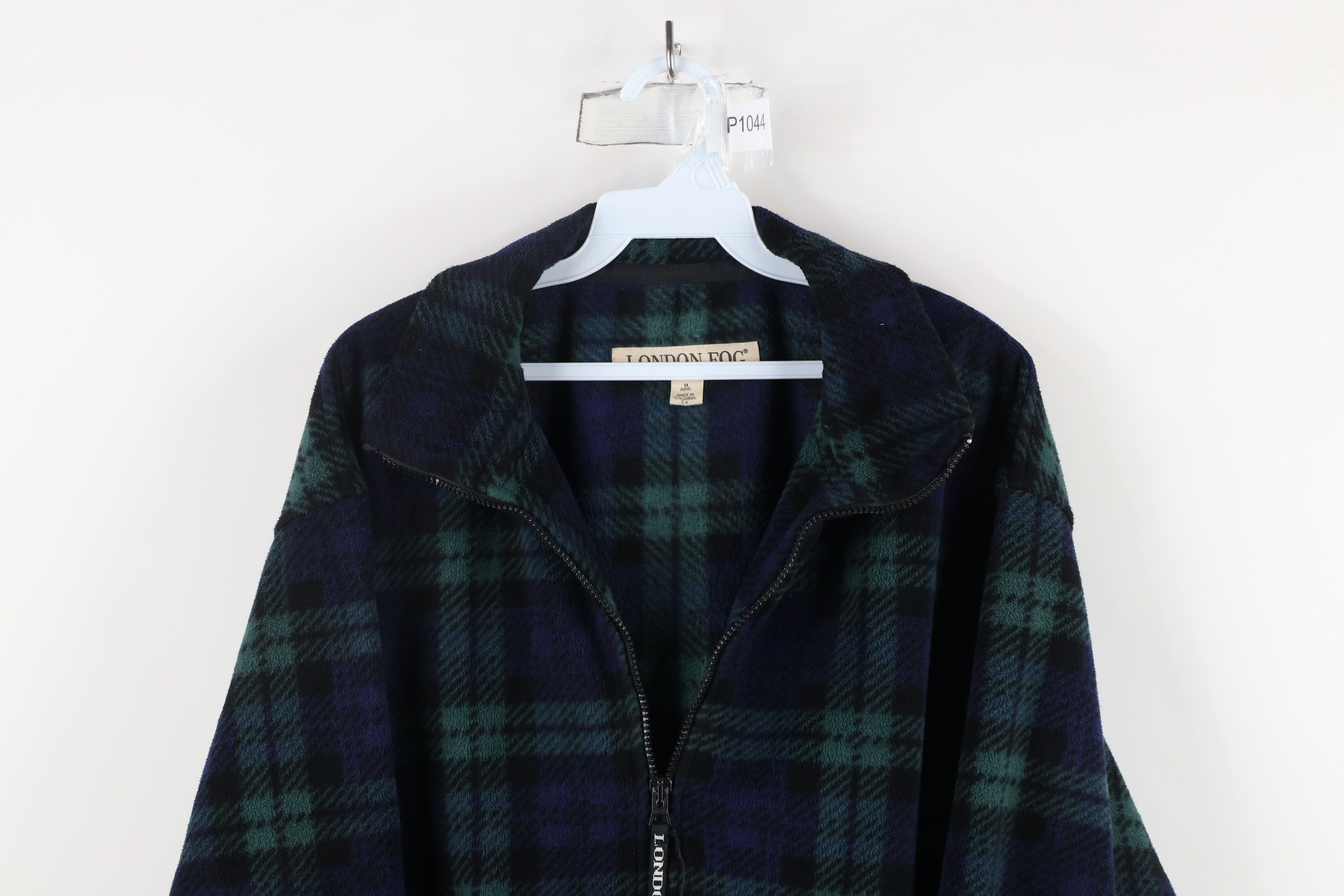 Vintage Vintage 90s Streetwear Checkered Full Zip Fleece Jacket Size US M / EU 48-50 / 2 - 2 Thumbnail