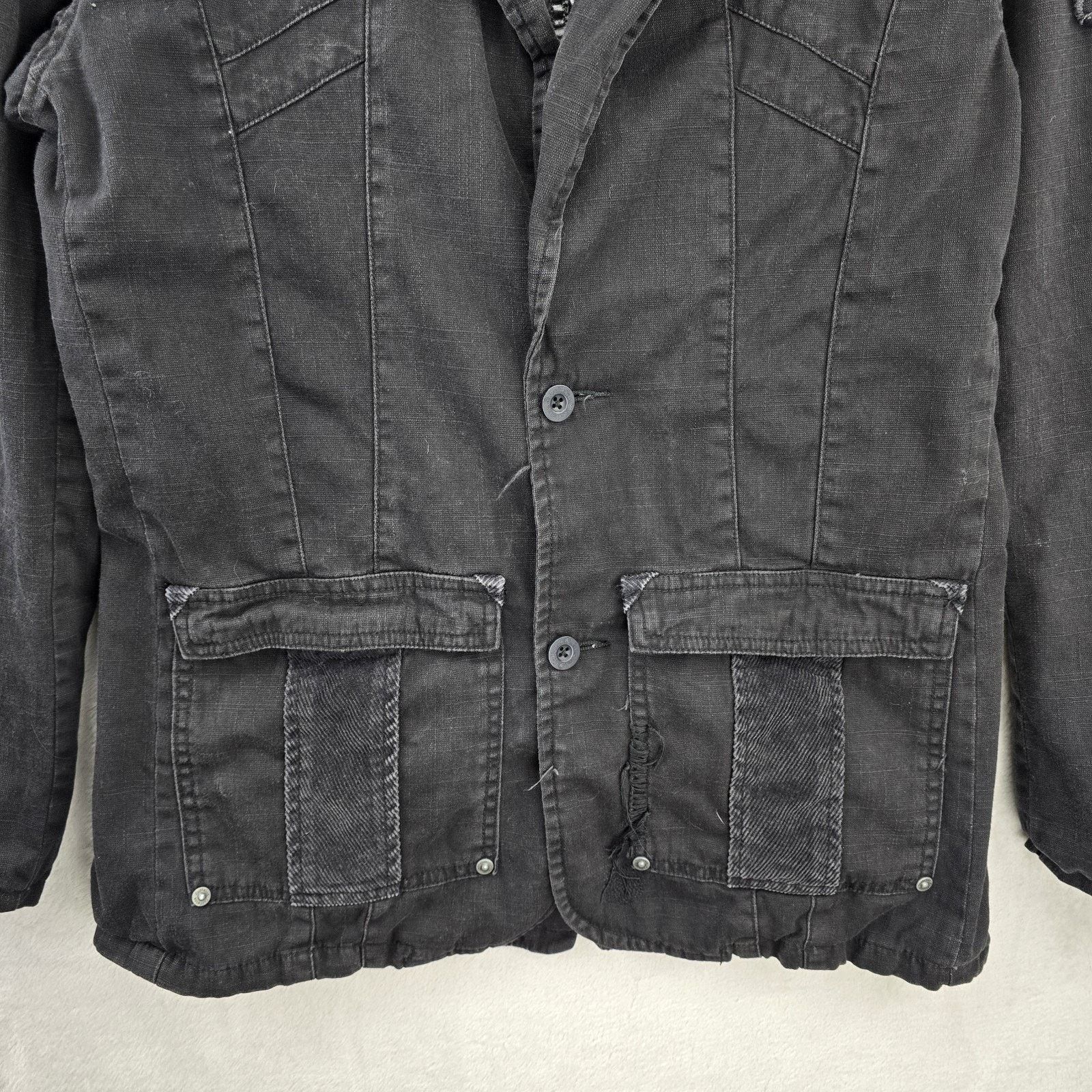 Other Vintage Caffeine New York Jacket Large Distressed Rave Y2K Size L / US 10 / IT 46 - 4 Thumbnail