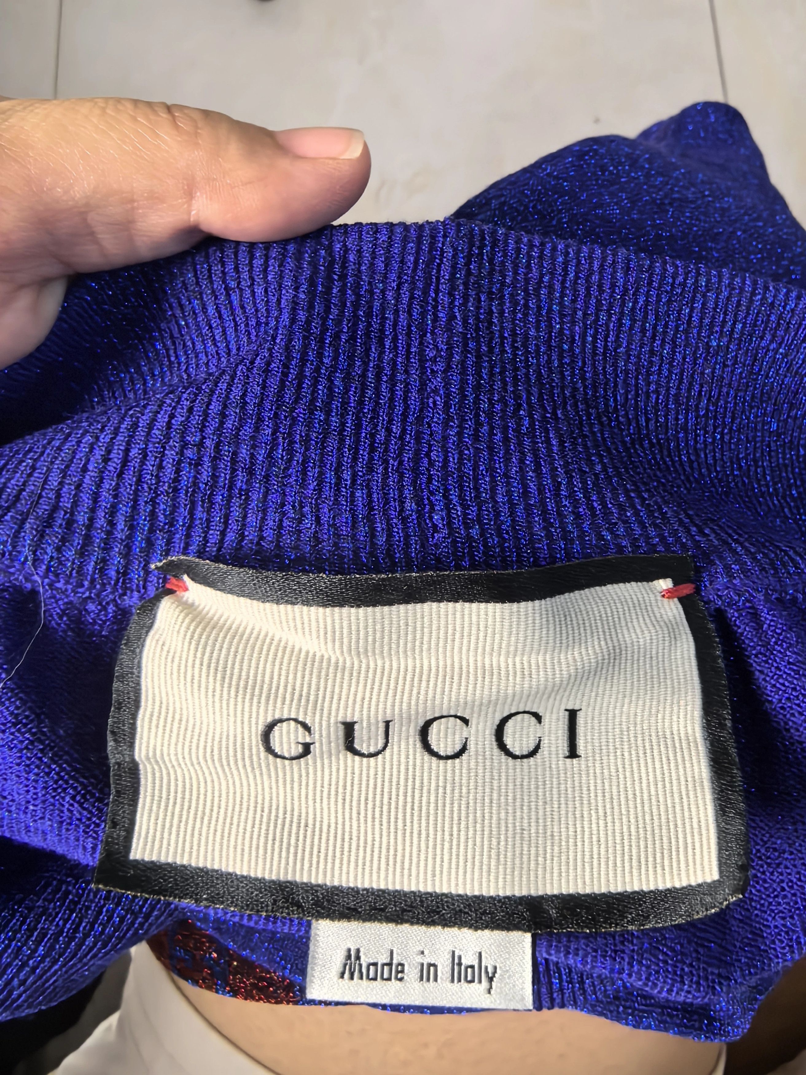 Gucci GUCCI GG Tape Wool Silver Thread Pants Size 25" / US 0 / IT 36 - 3 Thumbnail