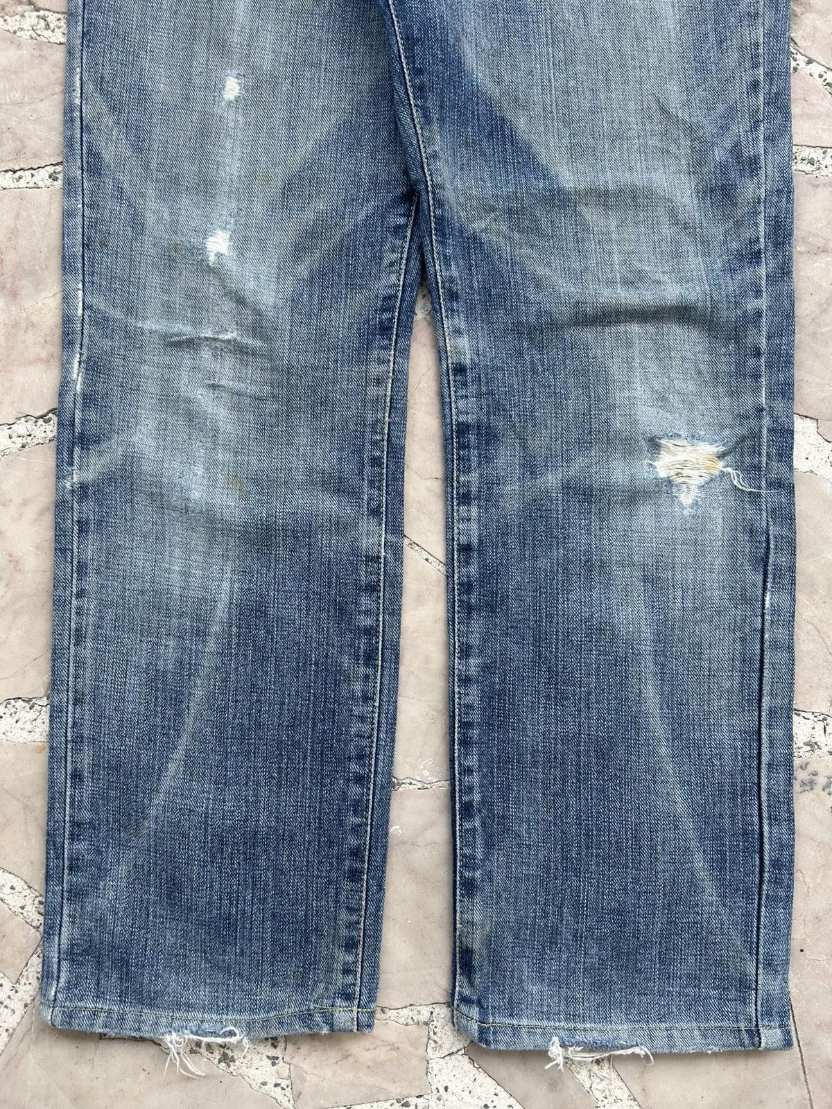 EIGHT-G Eight-G Japan Vintage Blue Denim Size US 33 - 3 Thumbnail