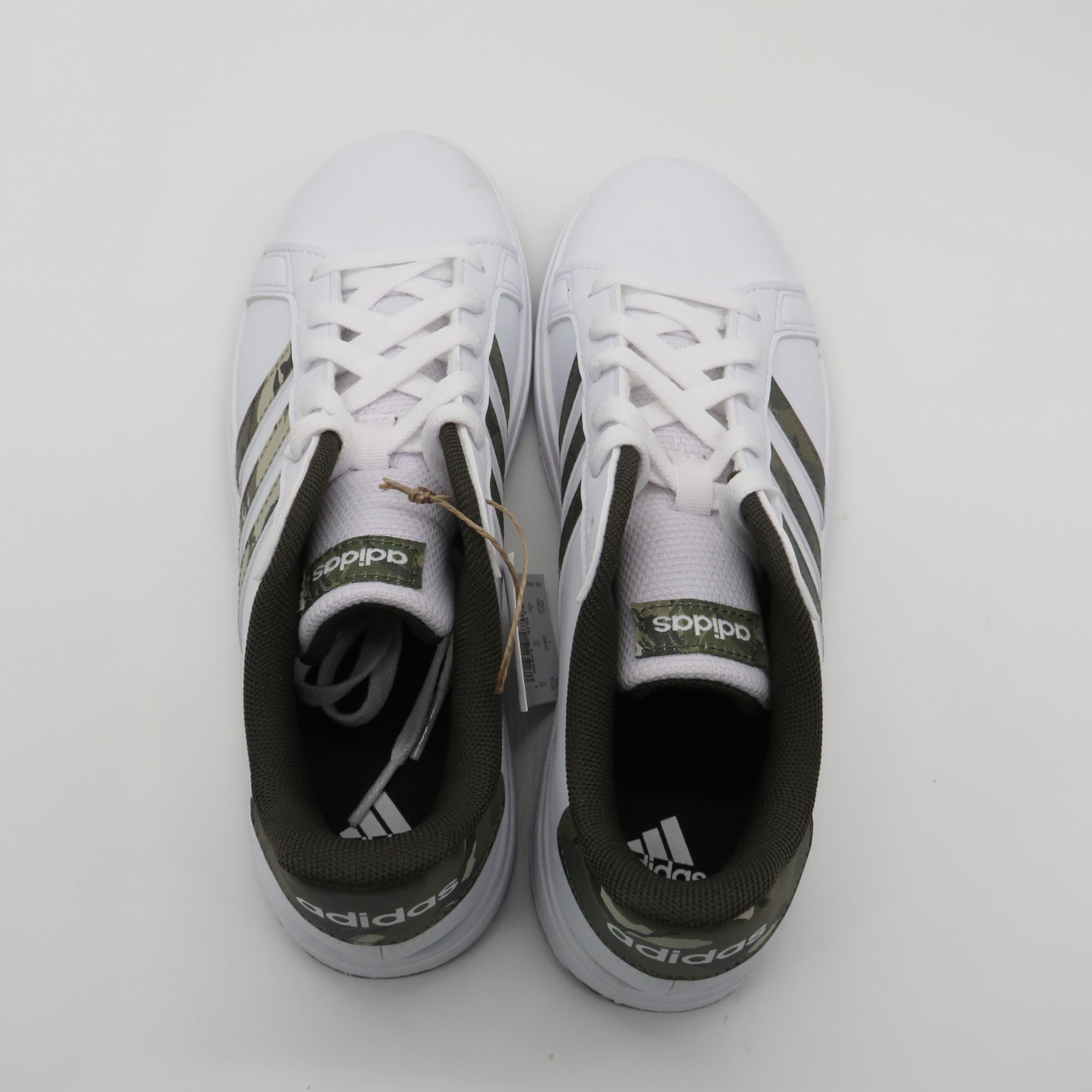 Adidas Adidas Grand Court 2.0 Women's White Sneakers 5.5 Camo Stri Size US 5.5 / IT 35.5 - 6 Thumbnail