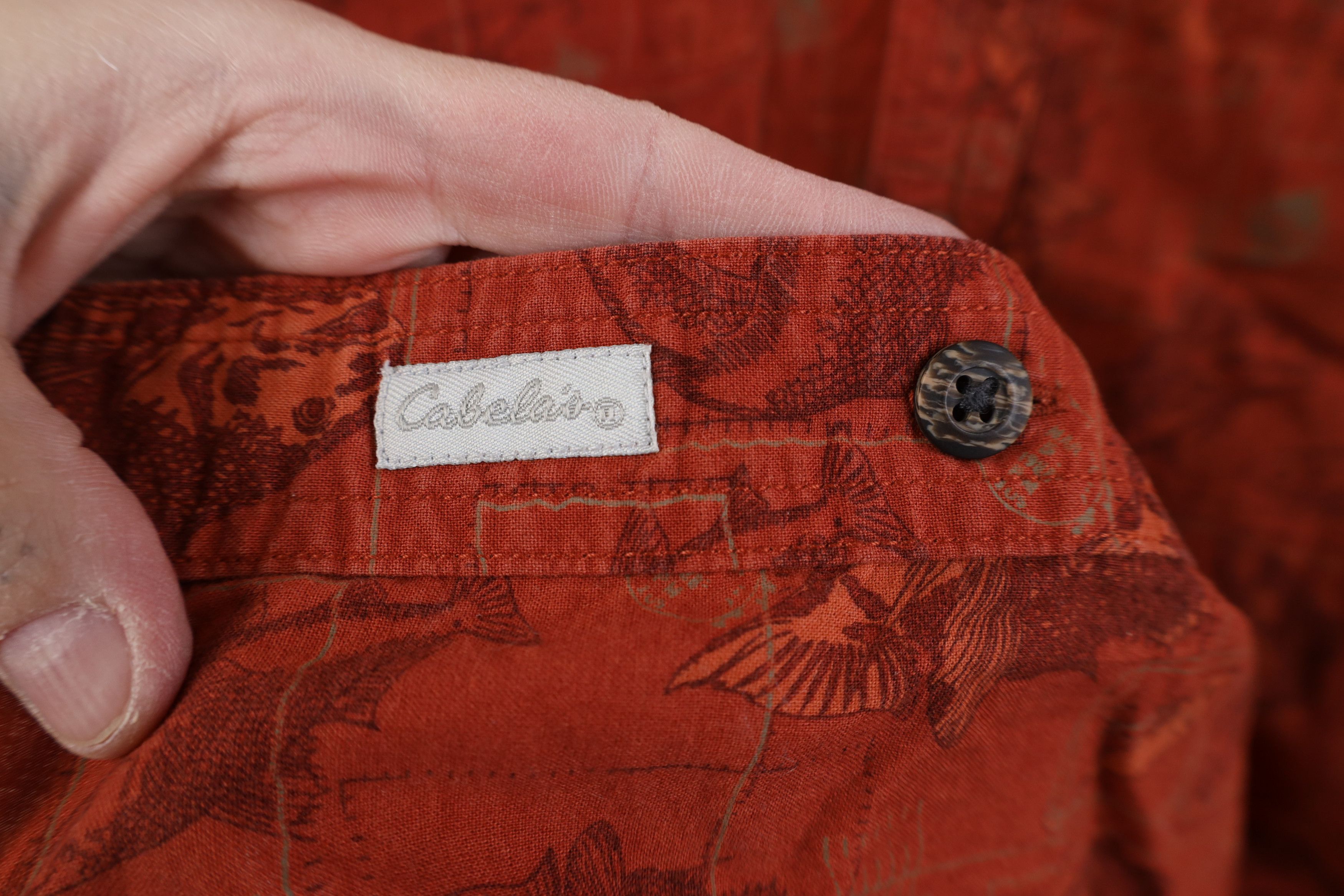 Cabelas Vintage Cabelas Fishing Lure All Over Print Button Shirt Size US L / EU 52-54 / 3 - 4 Thumbnail