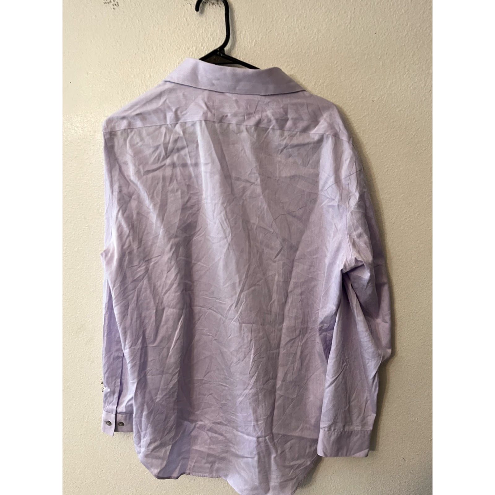 Calvin Klein CALVIN KLEIN Dress Shirt Adult L Purple Slim Fit Non Iron Performance Mens Size US L / EU 52-54 / 3 - 3 Thumbnail