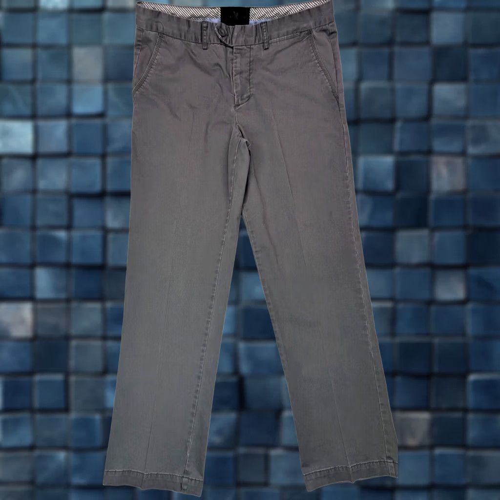 Vintage Marc Ecko Cut & Sew Chino Pants Men 34x31 Gray Straight Leg Casual Flat Front Size US 34 / EU 50 - 1 Thumbnail