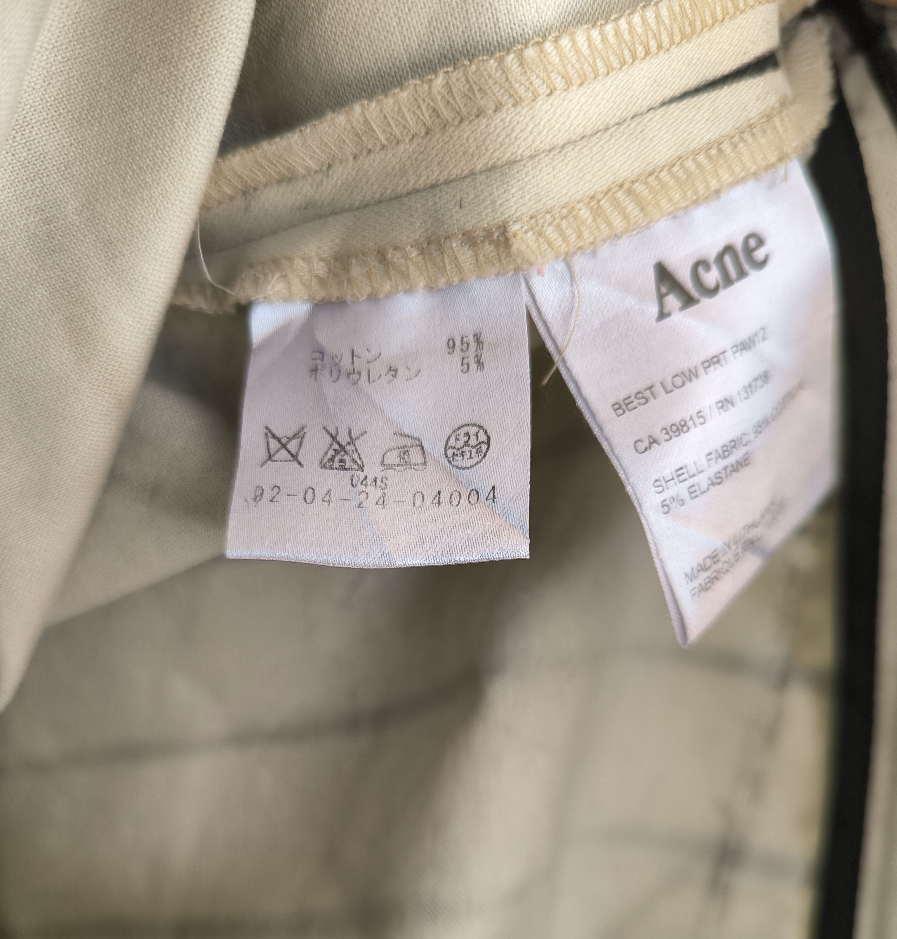 Acne Studios ACNE STUDIOS side zipper waist striped down pants Size 29" - 12 Thumbnail