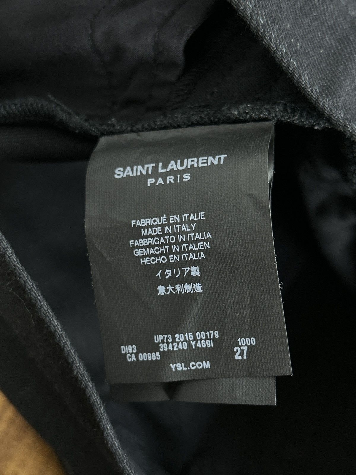 Saint Laurent Paris NWT Saint Laurent YSL Denim Zipper AW15 Skirt Hedi Black 27 Size 27" / US 4 / IT 40 - 13 Thumbnail