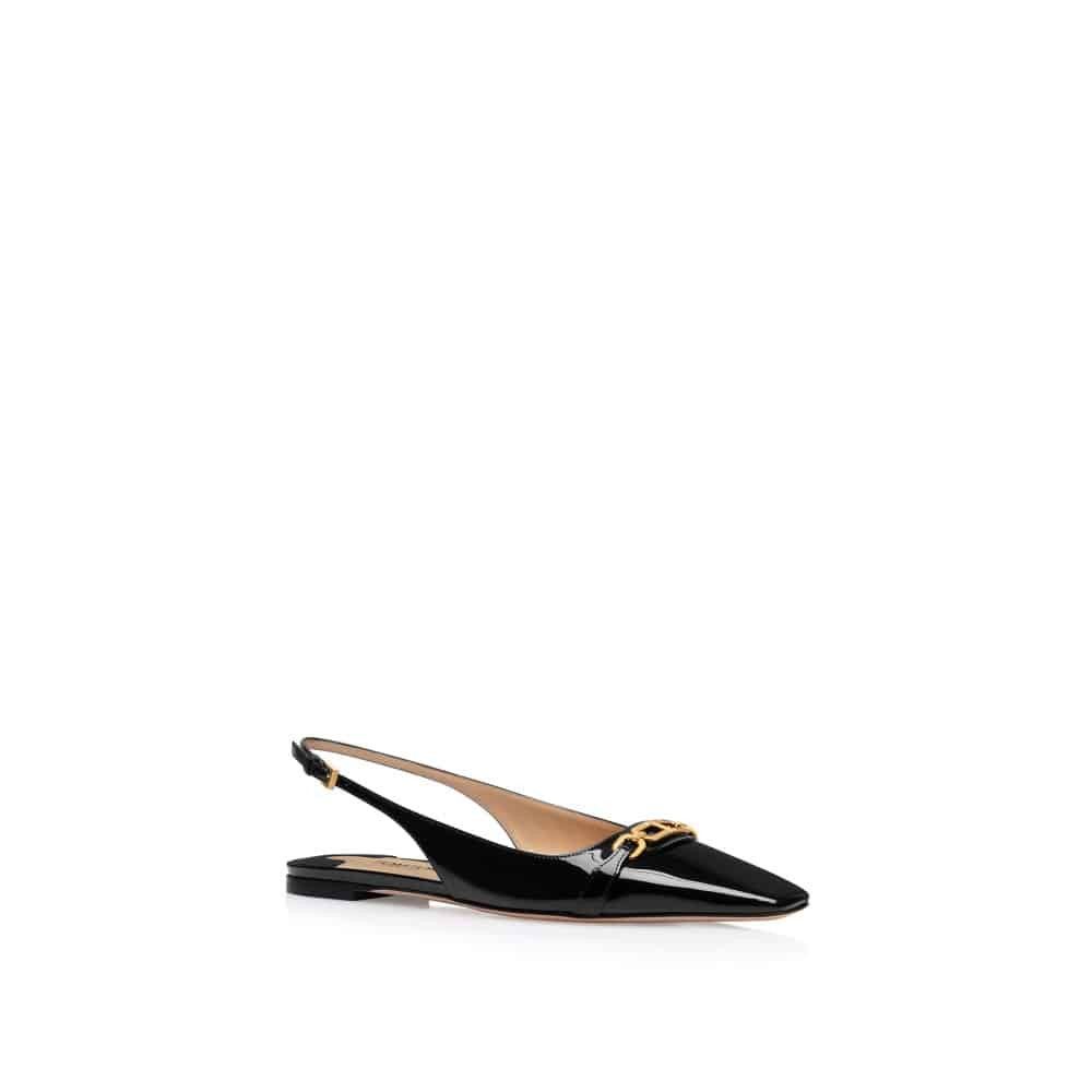 Tom Ford o1loc1c1125 W3556 Slingback Ballerina Flats in Black Size US 10 / IT 40 - 5 Thumbnail