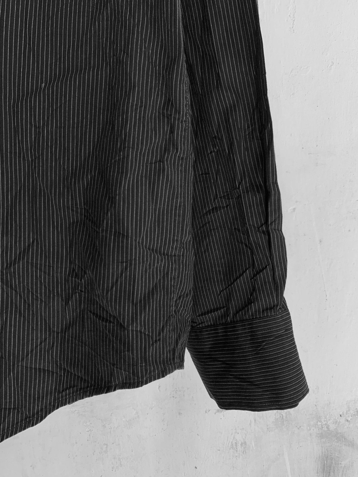 Vintage Vintage yves saint laurent pour homme black pin striped Size US L / EU 52-54 / 3 - 4 Thumbnail