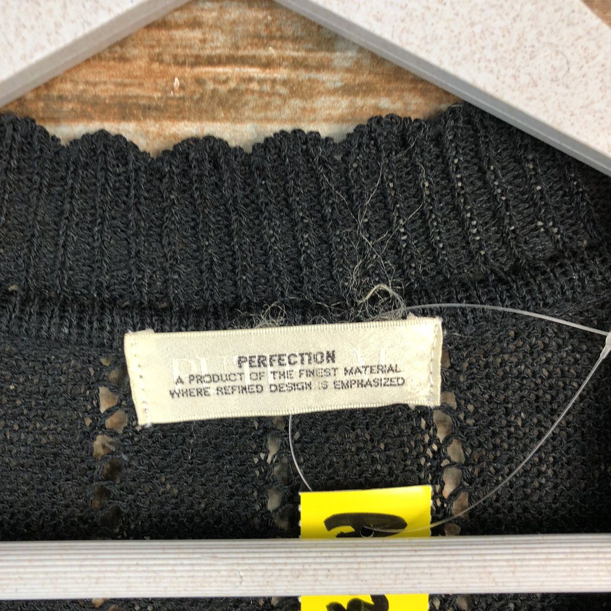 Homespun Knitwear × Japanese Brand Japanese Brand Black crochet Cardigan Knitwear #A1539 Size M / US 6-8 / IT 42-44 - 9 Thumbnail