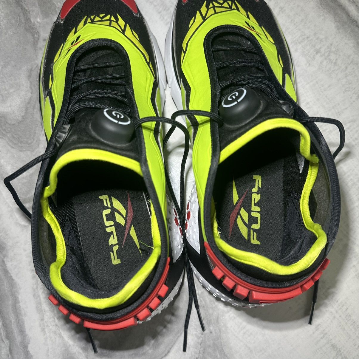 Reebok Rare Reebok Fury Model F Citron Sneakers Size US 10 / EU 43 - 7 Thumbnail