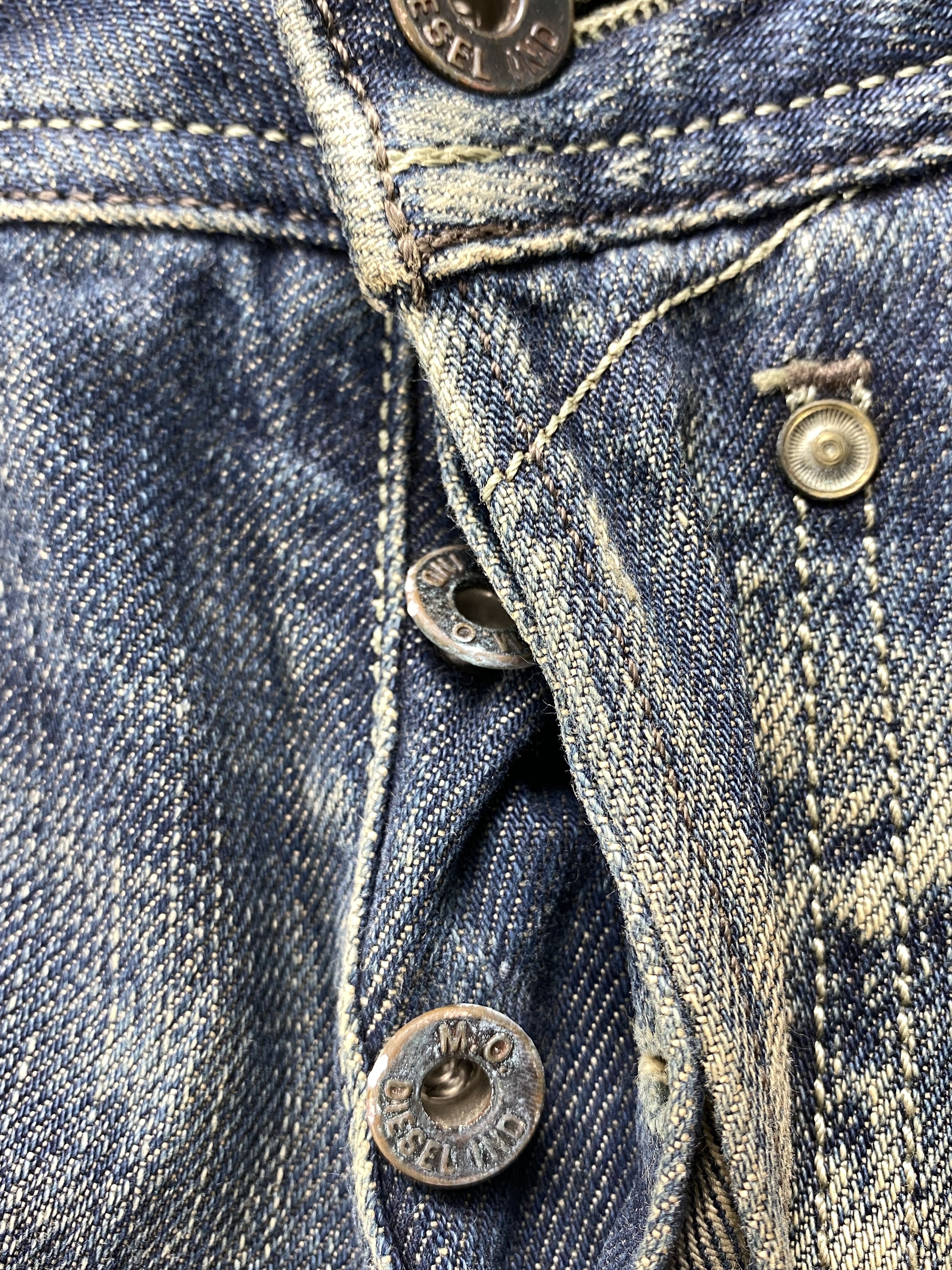 Diesel 💢 Selvedge Vintage Diesel Industry Faded Blue Jeans CP0077 Size US 32 / EU 48 - 6 Thumbnail