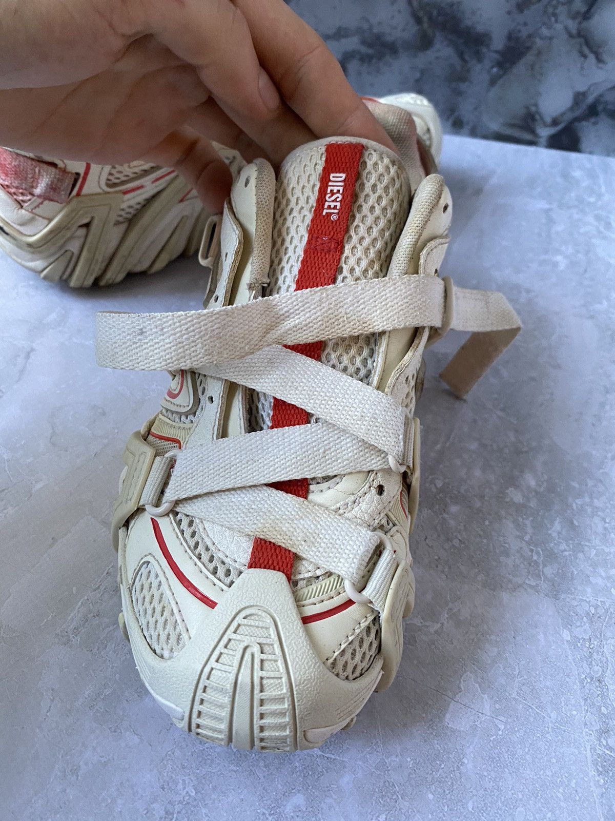 Diesel × Japanese Brand Diesel S-Prototype-CR W US 7.5 White/Red Sneakers Size US 7.5 / IT 37.5 - 9 Thumbnail