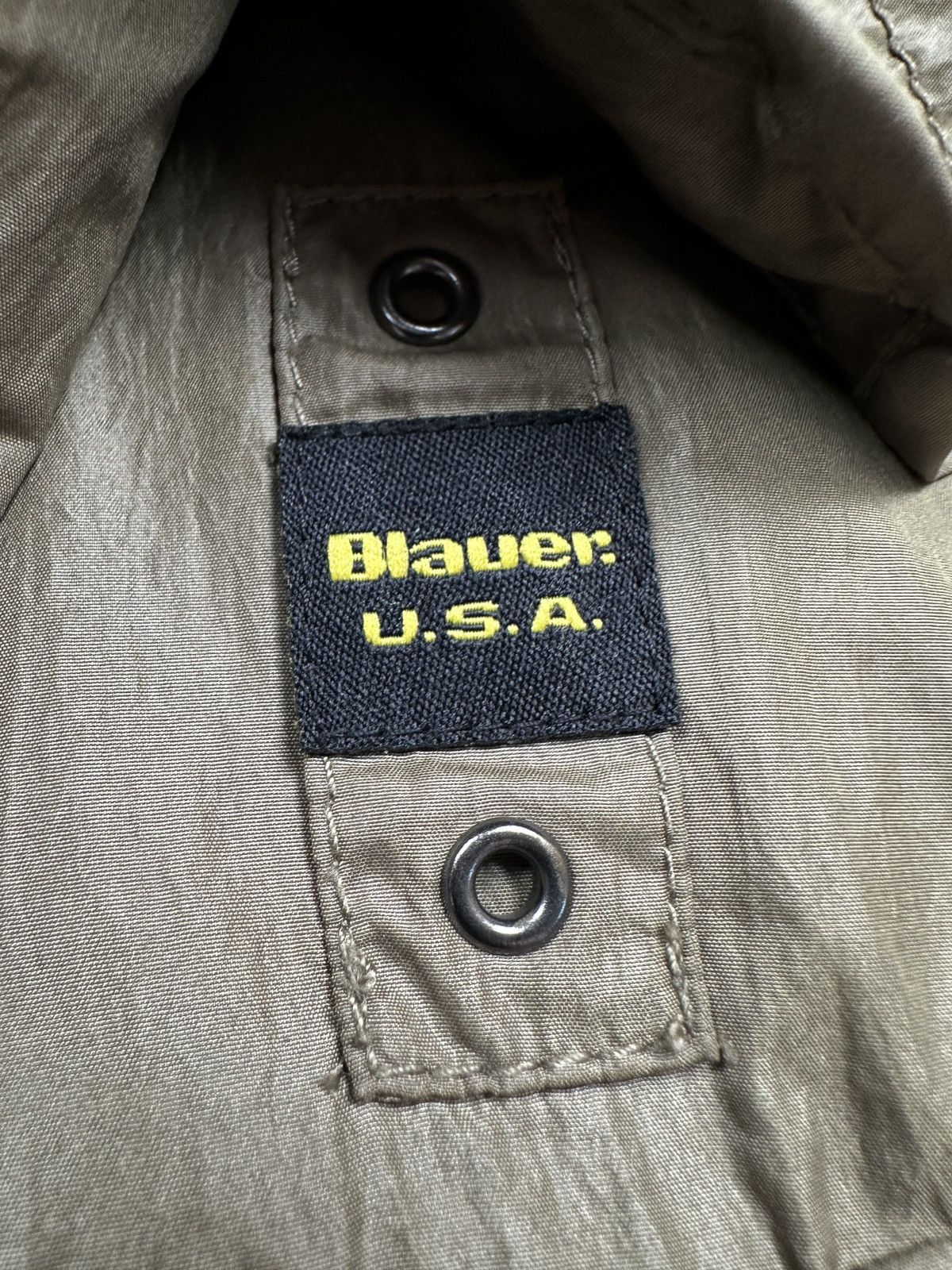 Alpha Industries Blauer USA Military-Style Hooded Belted Nylon Jacket 90s y2k Size XL / US 12-14 / IT 48-50 - 9 Thumbnail