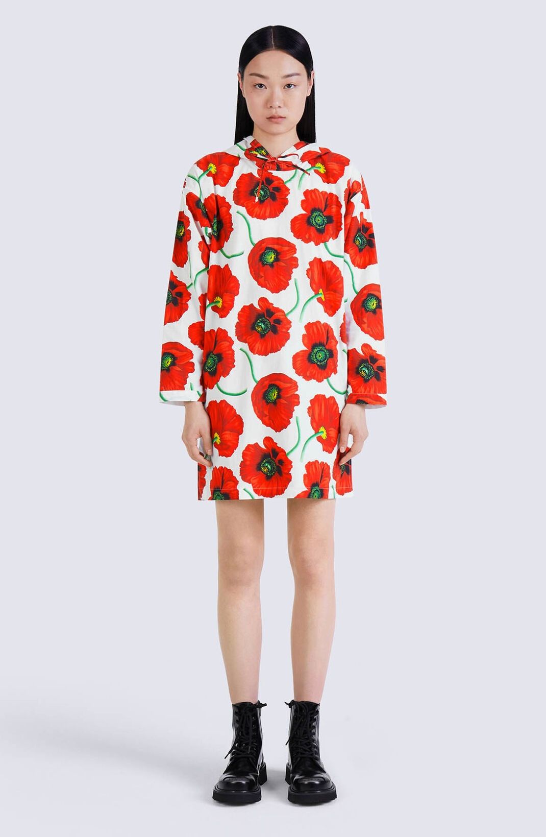 Kenzo o1y1025 Hooded Mini Dress in Multicolor Size S / US 4 / IT 40 - 5 Thumbnail