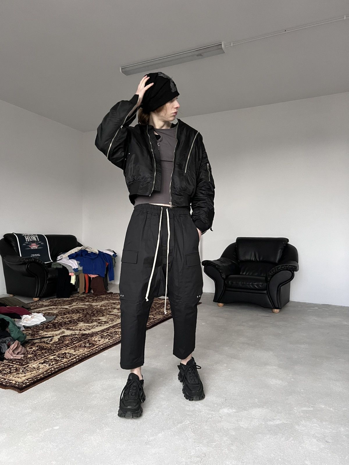Rick Owens Rick Owens Cropped Pants Cargo New Size US 34 / EU 50 - 6 Thumbnail