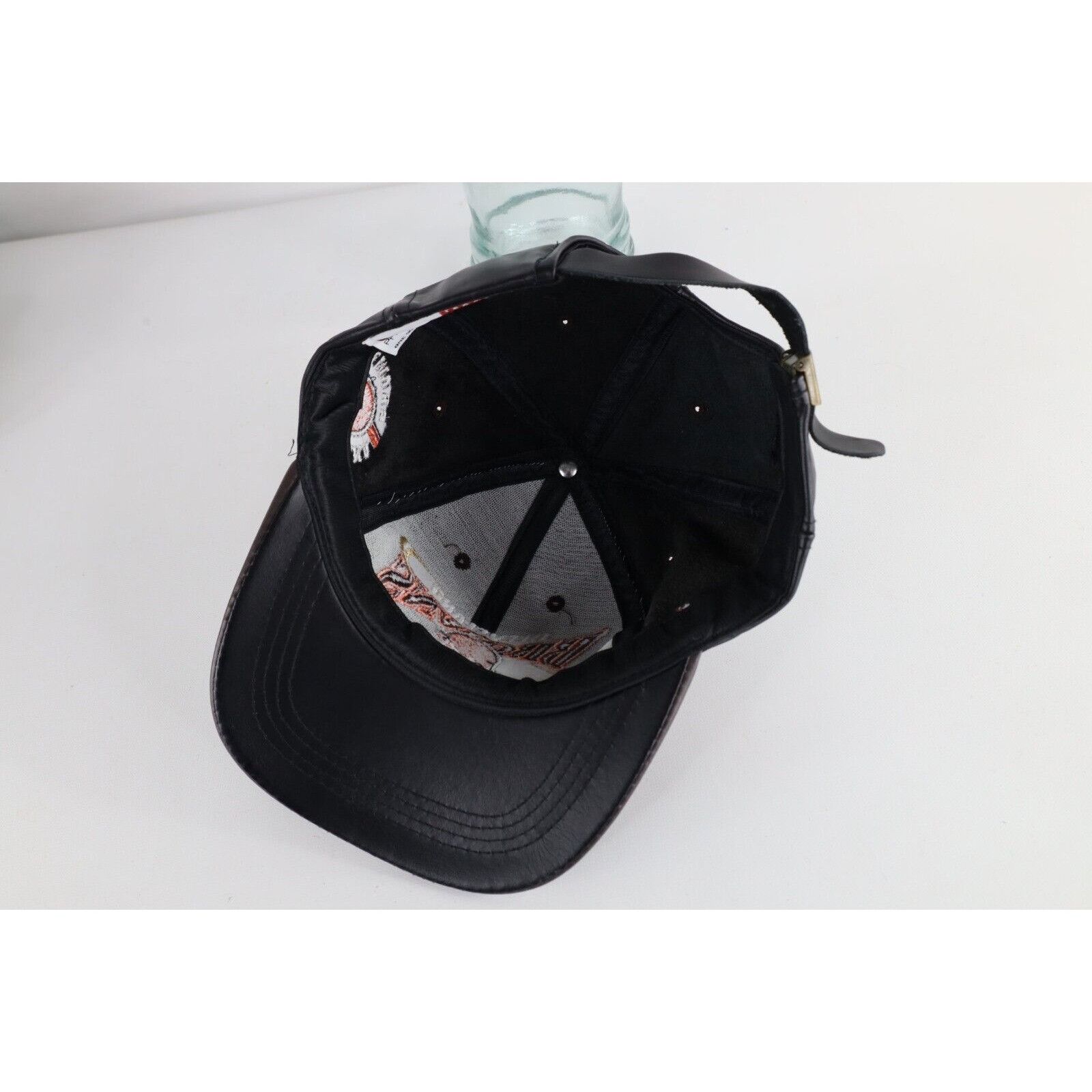 Vintage Vintage 90s Spell Out Cleveland Browns Football Leather Hat Size ONE SIZE - 7 Thumbnail