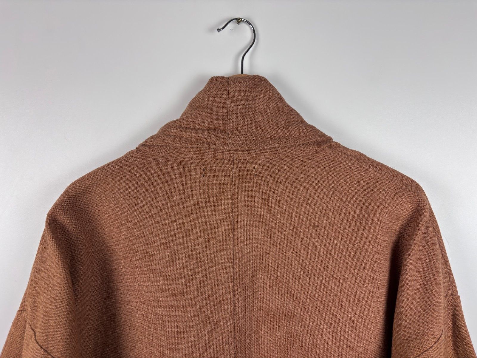 Gudrun Sjoden Gudrun Sjoden Open Long Cardigan Linen Cotton Brown L/XL Size L / US 10 / IT 46 - 8 Thumbnail
