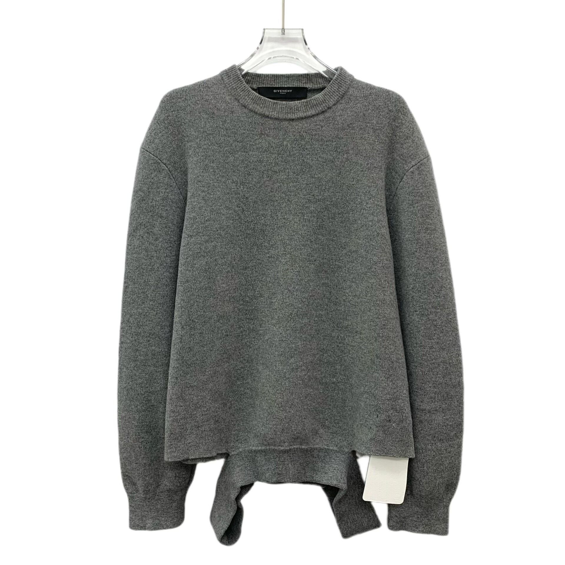 Givenchy givenchy gray wool crew neck sweater Size US M / EU 48-50 / 2 - 1 Thumbnail