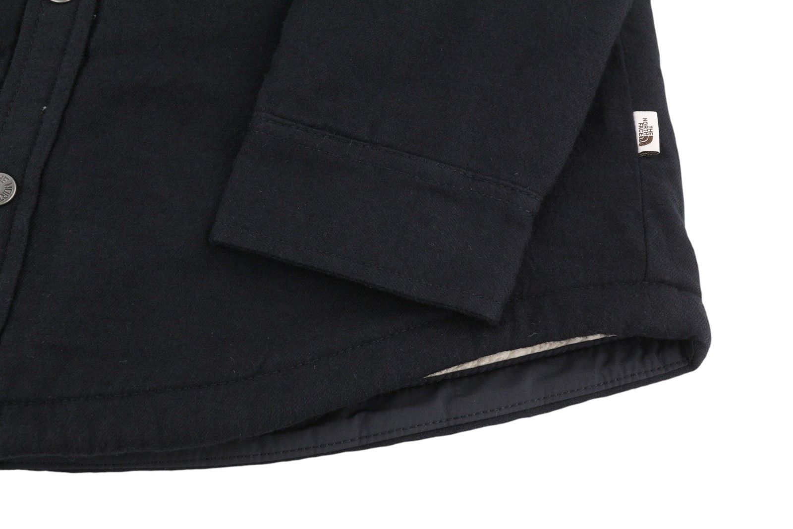 The North Face CAMPSHIRE S Black Overshirt Fleece Lined Snap Buttons 84366 Size US S / EU 44-46 / 1 - 5 Thumbnail