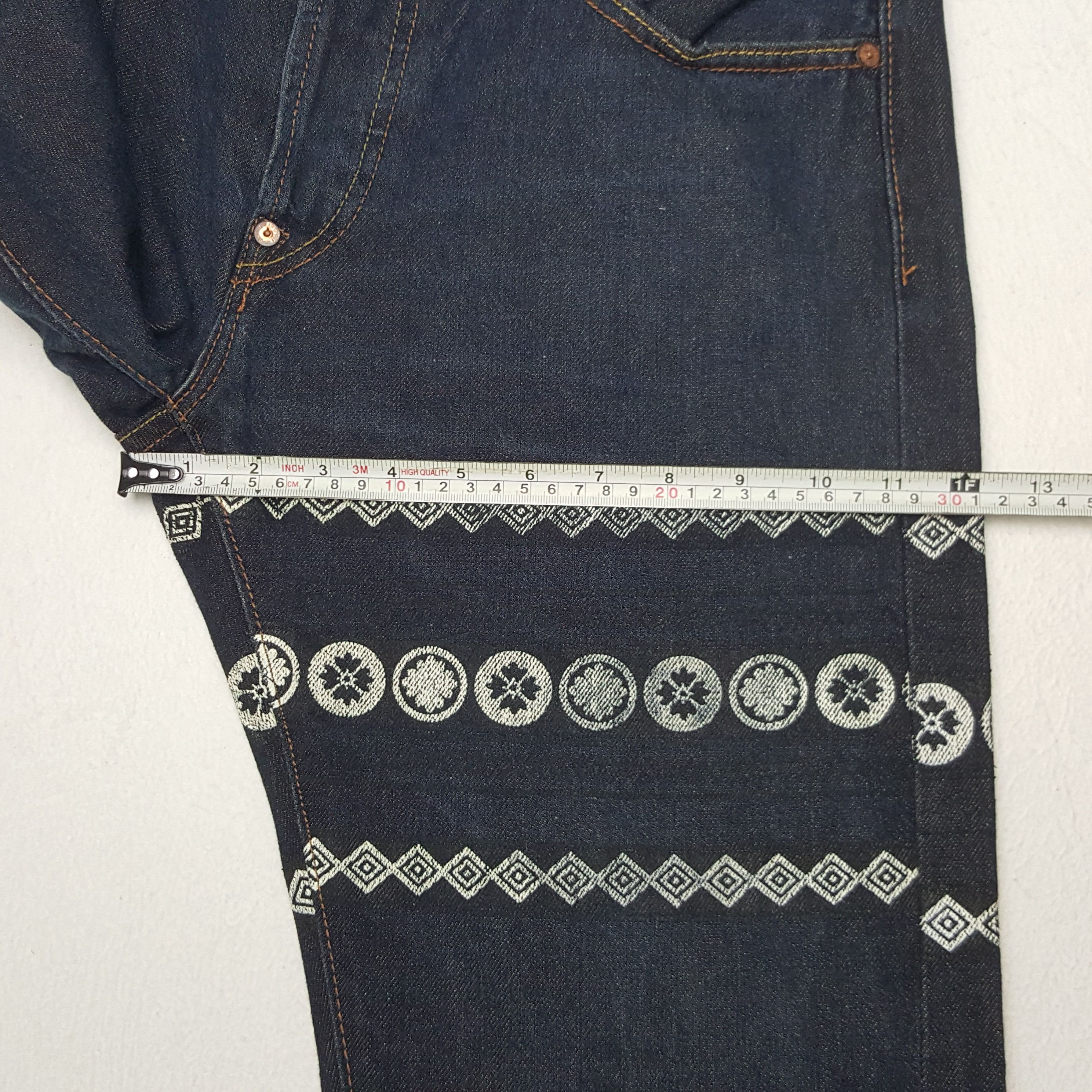 Evisu × Japanese Brand × Vintage Vintage Evisu Japanese Brand Daicock Custom Art Denim Jeans Size US 30 / EU 46 - 11 Thumbnail