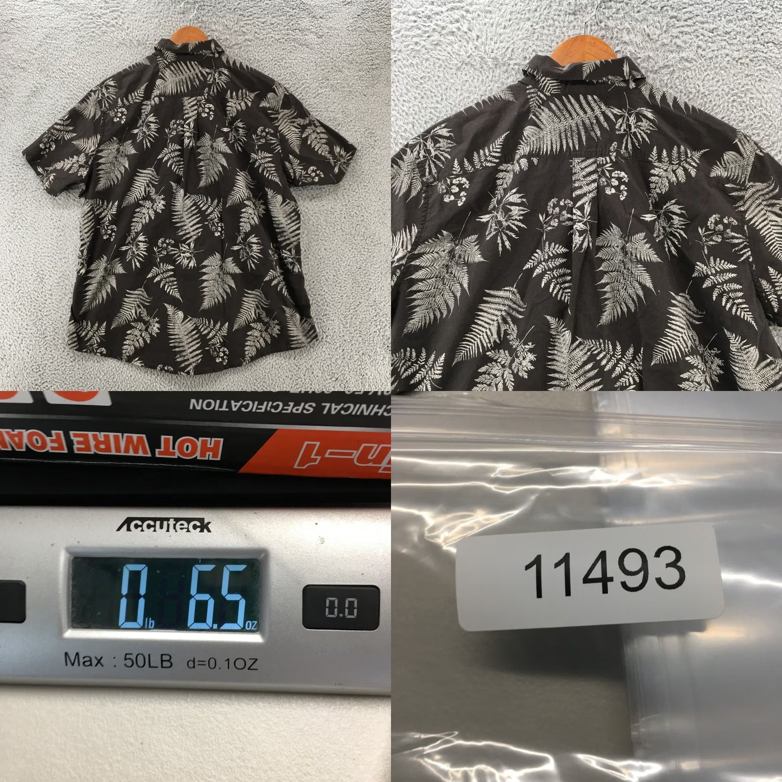 Eddie Bauer Eddie Bauer Short Sleeve Shirt Mens XL Grey Cotton Button-Down Tropical Collared Size US XL / EU 56 / 4 - 8 Thumbnail