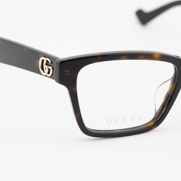 Gucci Gucci GG1476OK 002 Square Eyeglasses - Dark Havana 55mm Size ONE SIZE - 6 Thumbnail