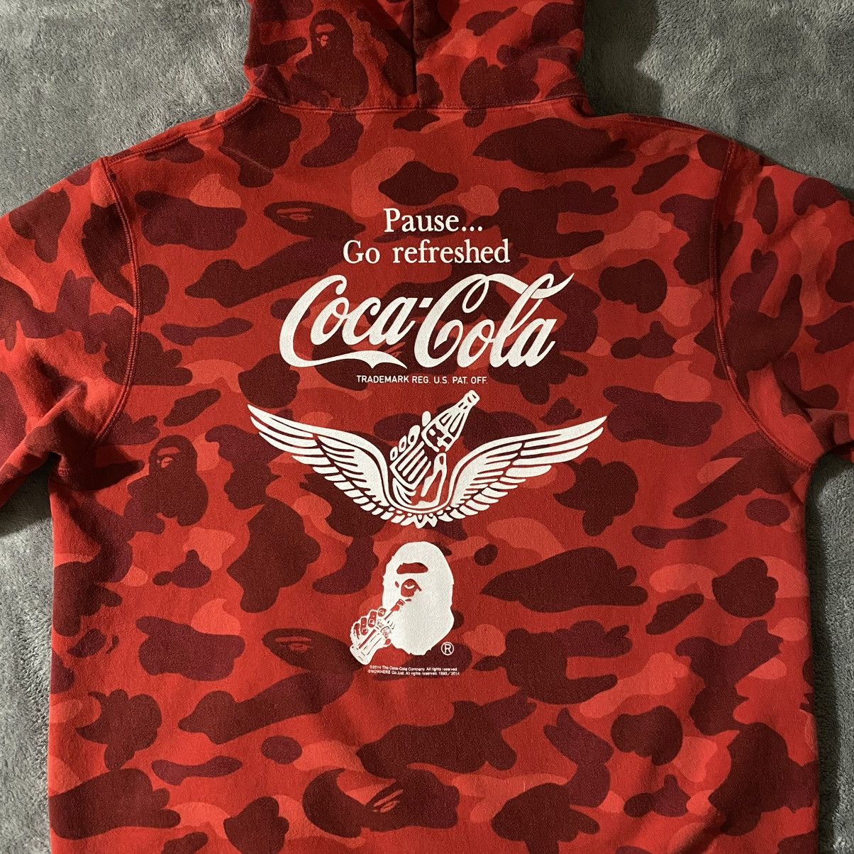 Bape Bape x Coca-Cola Color Camo Full Zip Hoodie Size US XL / EU 56 / 4 - 3 Thumbnail