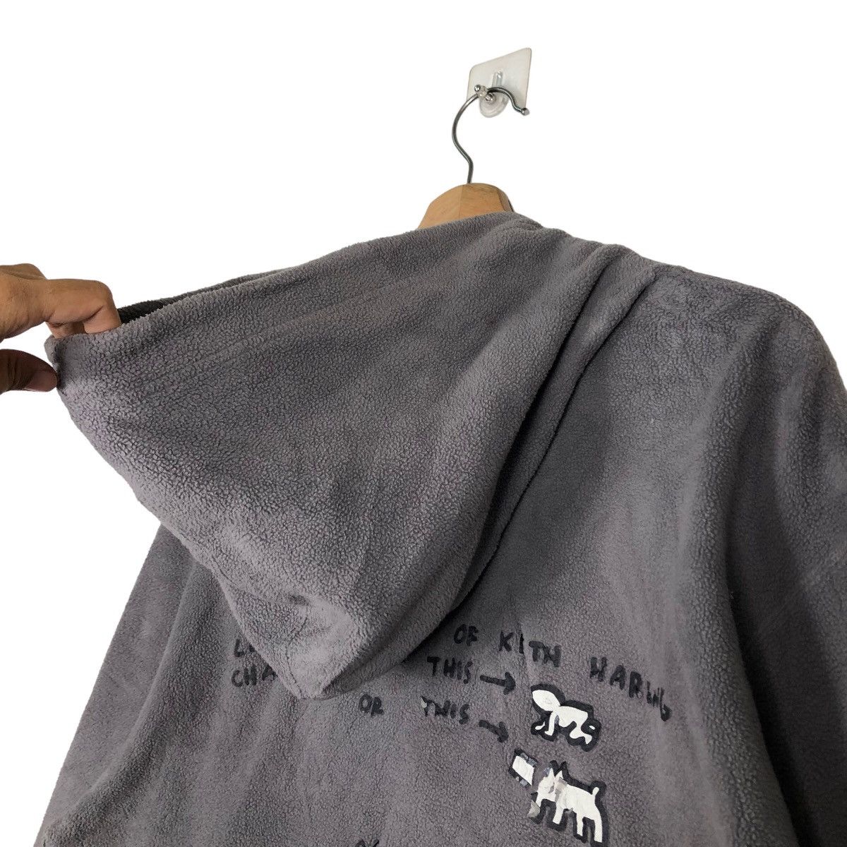Japanese Brand 🔥Vtg Hoodie Pull Over Keith Haring Big Logo Spell Out Size US XL / EU 56 / 4 - 9 Thumbnail