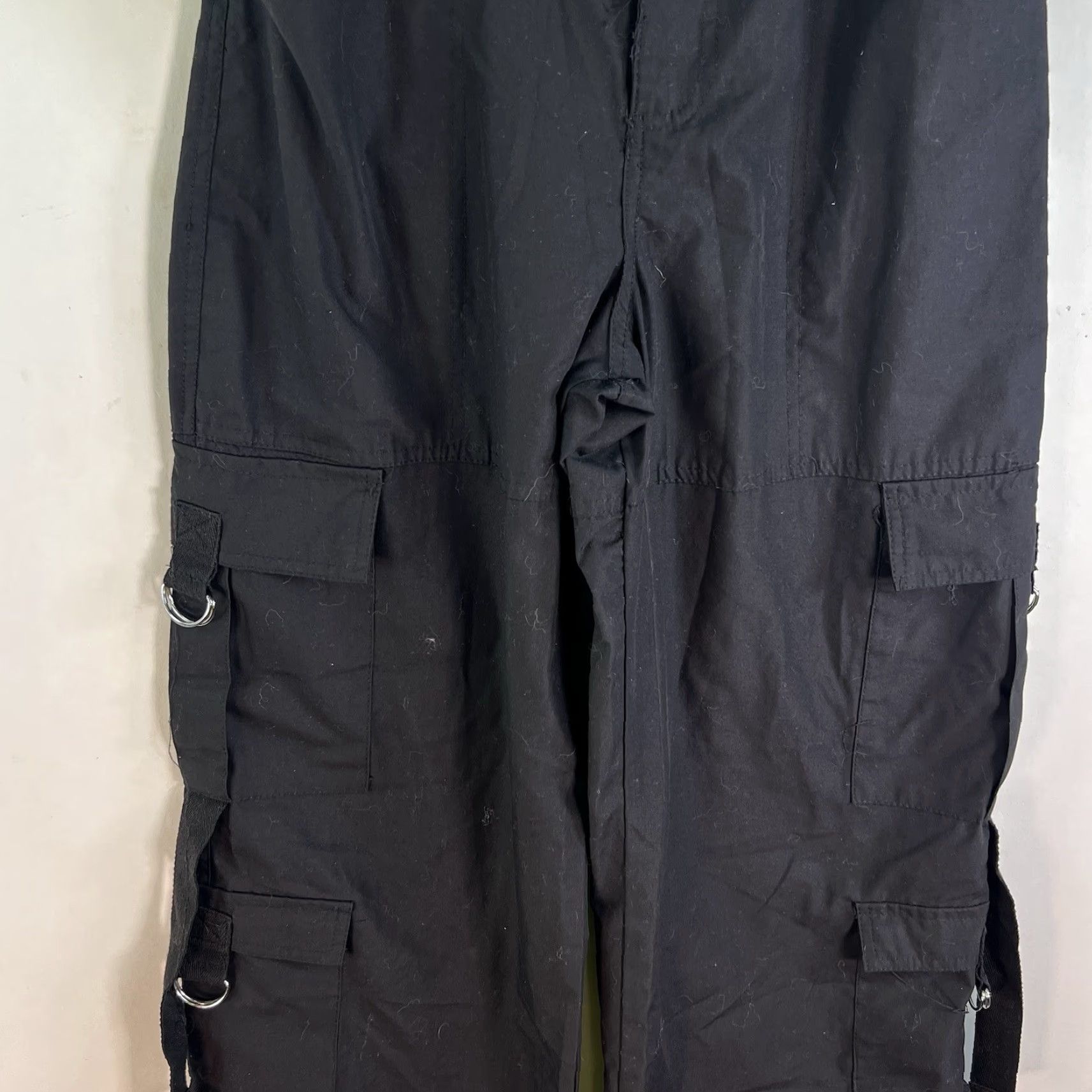 Vintage Envy Pants Cargo Wide-Leg Black M Womens Size 32" / US 10 / IT 46 - 5 Thumbnail