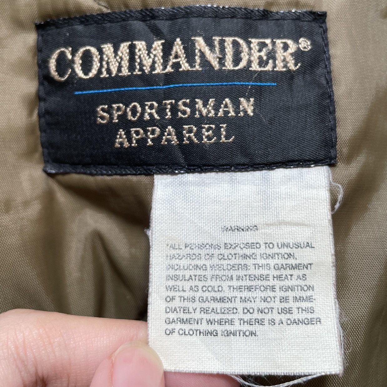 Vintage Vintage Brand Commander Hunting Zipper Hoodie 1990s Size US L / EU 52-54 / 3 - 10 Thumbnail