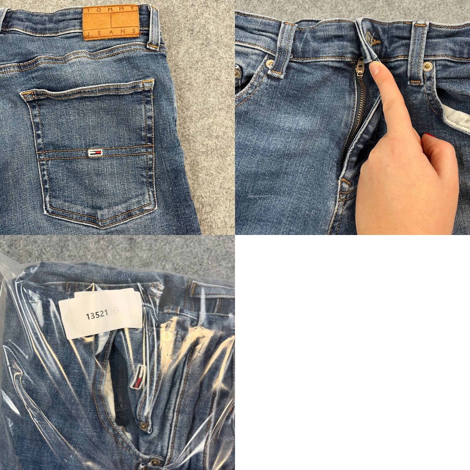 Tommy Hilfiger Tommy Hilfiger Jeans Slim Scanton 32 30 Mid Wash Blue Whiskers Stretch Logo Mens Denim 5-Pocket Style Tapered Blue Jeans Regular Size US 32 / EU 48 - 9 Thumbnail