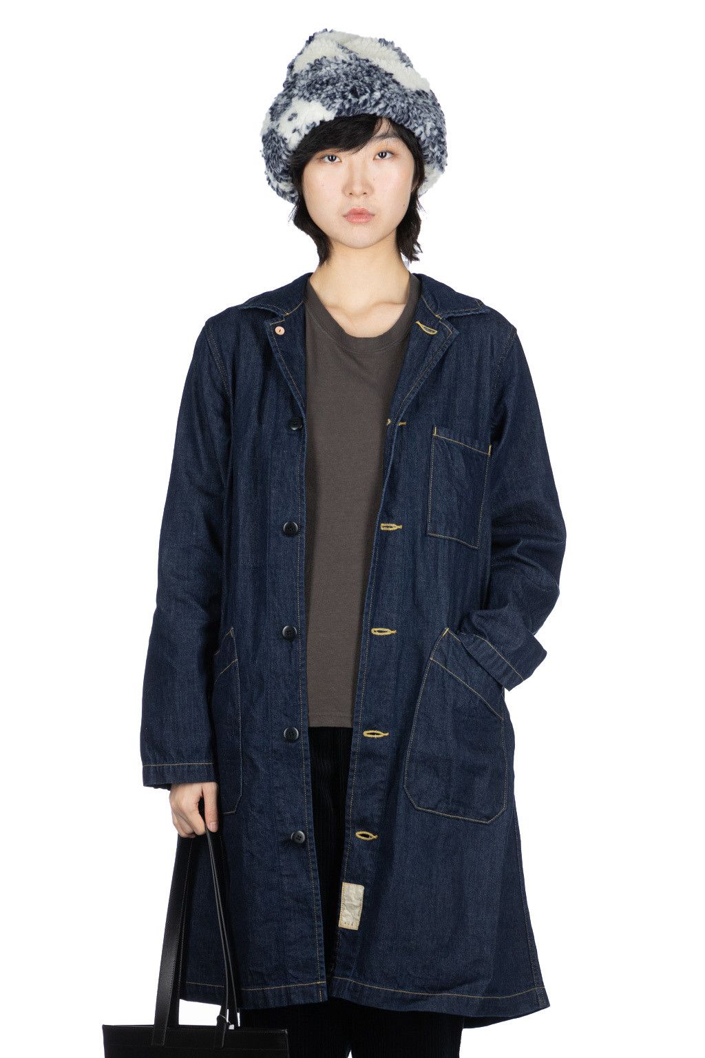 Japanese Brand KAPITAL Denim Shop Coat Indigo Size S / US 4 / IT 40 - 5 Thumbnail