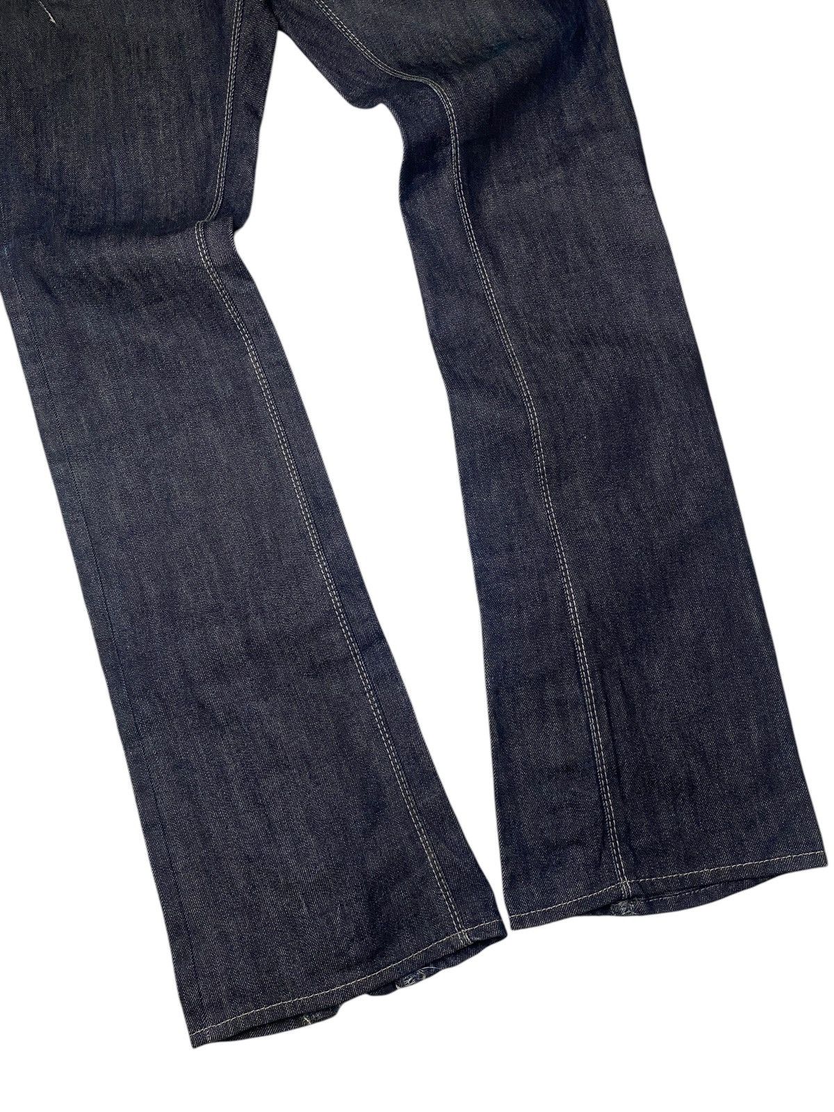 If Six Was Nine 2000's Gostar De Fuga Zipper Flared Jeans Size US 30 / EU 46 - 7 Thumbnail
