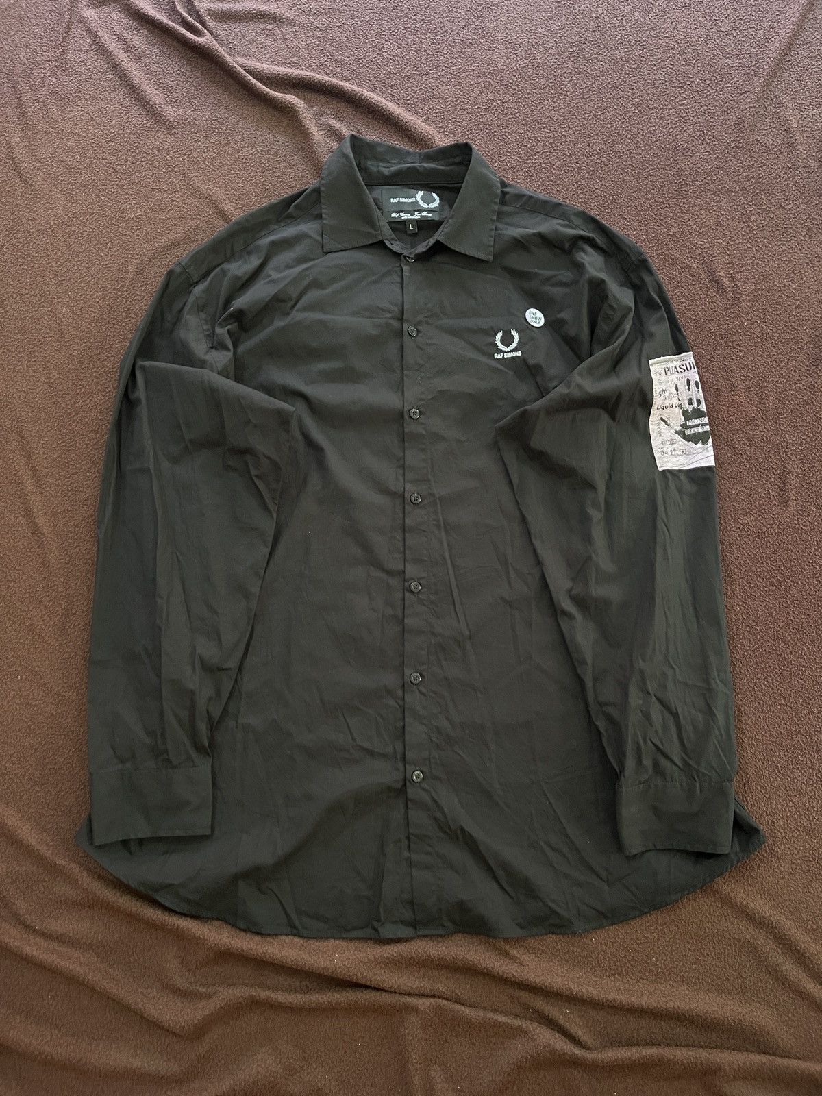 SS22 Raf Simons x Fred Perry Blue In Black patch