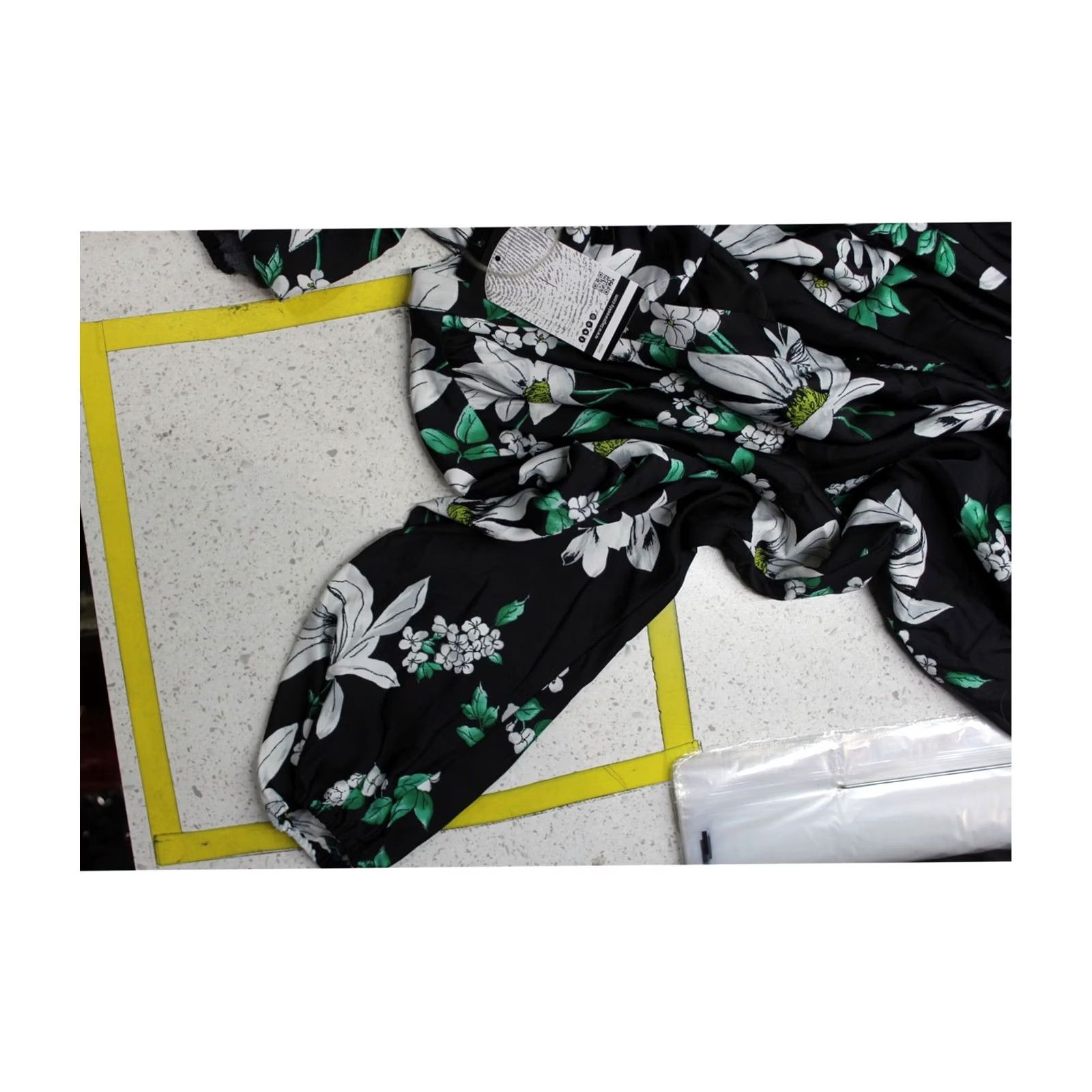Jones New York Jones New York Womens Floral Tie Waist Midi Dress black M Size M / US 6-8 / IT 42-44 - 2 Thumbnail