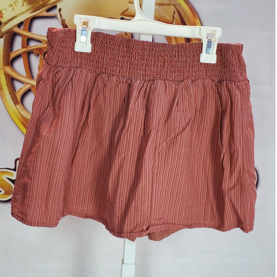 Other Love Notes Mauve Red Smocked Skort Size Large Size 34" / US 12 / IT 48 - 2 Thumbnail