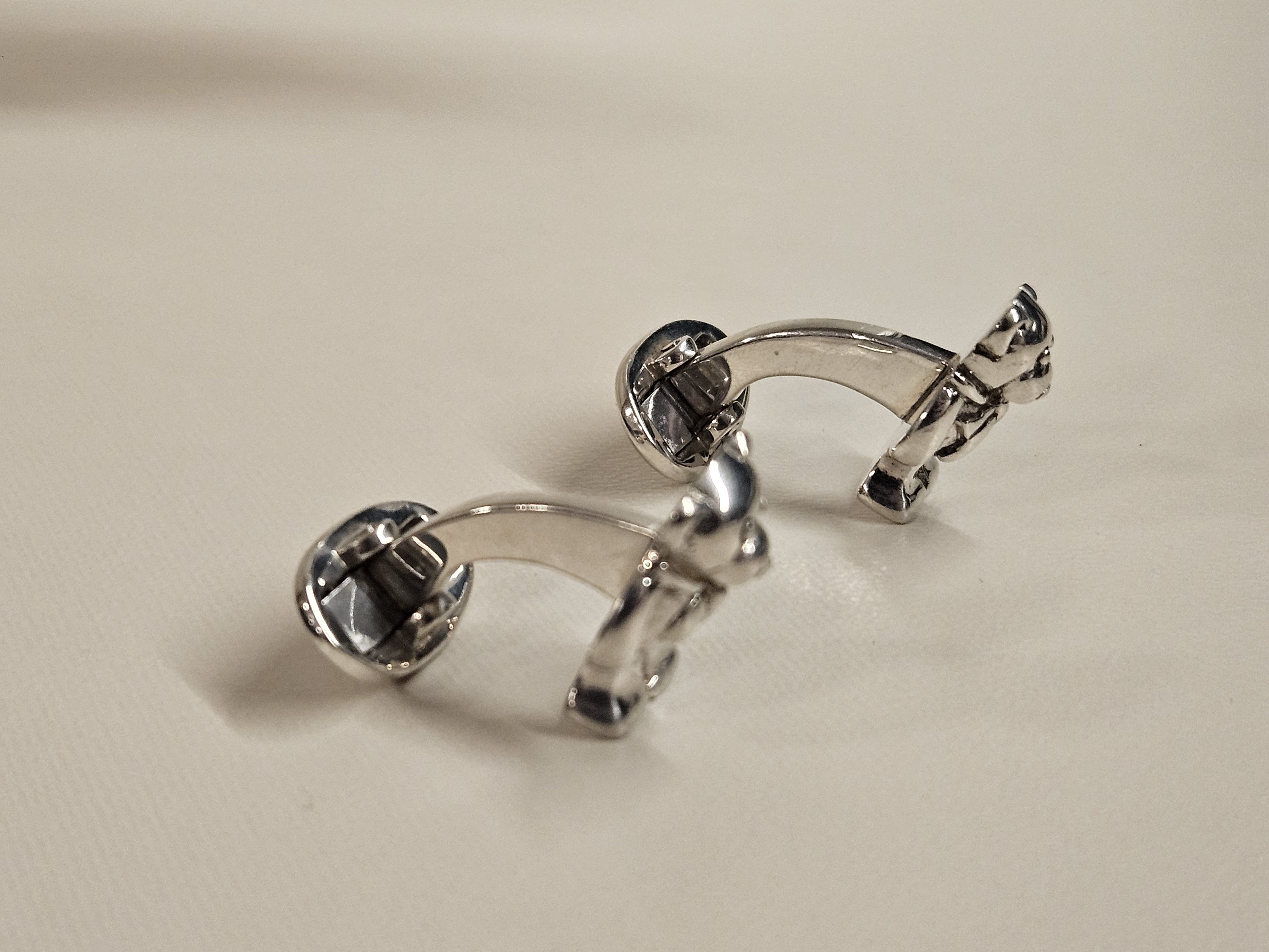 Thom Browne Thom Browne Black Fleece Teddy Bear 925 Cufflinks Size ONE SIZE - 9 Thumbnail