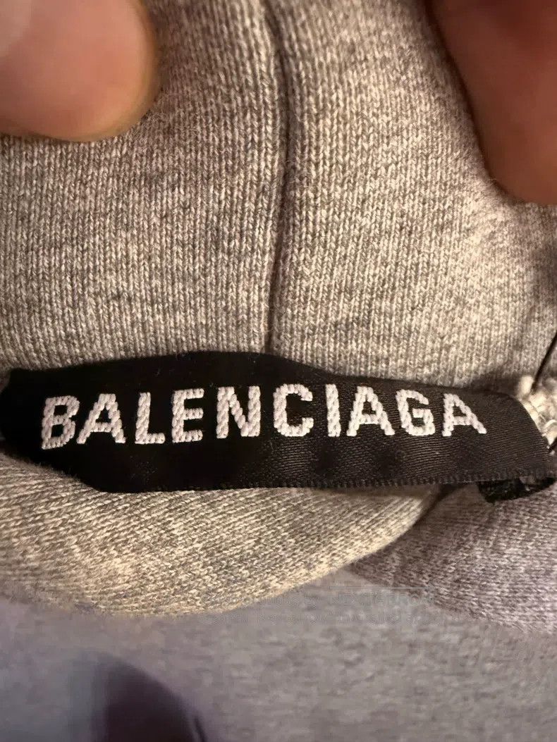 Balenciaga Balenciaga Classic GW Front Letter Logo Grey Hoodie Size US S / EU 44-46 / 1 - 3 Thumbnail
