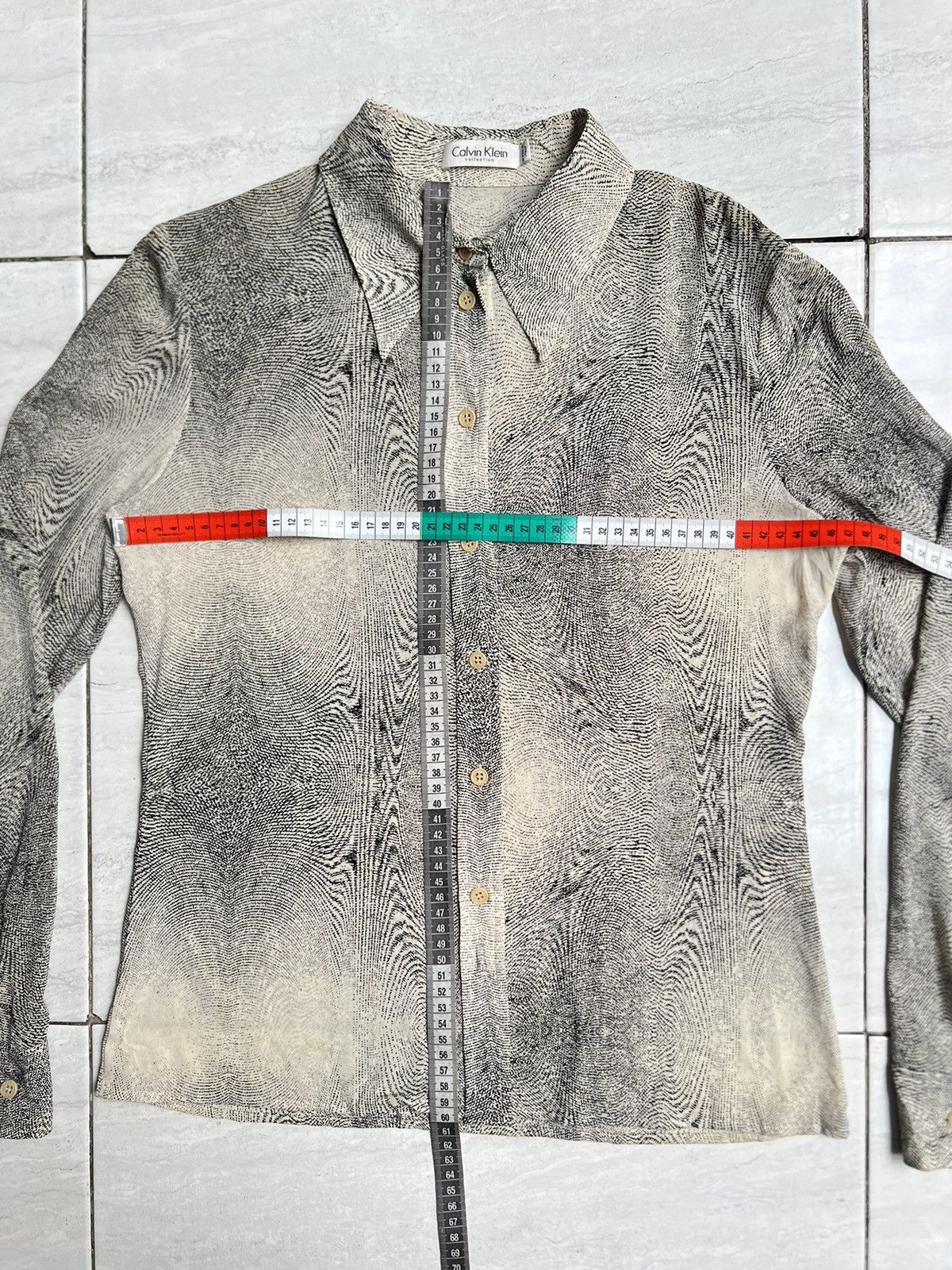 Calvin Klein Calvin Klein Collection Motive Shirt Size US XS / EU 42 / 0 - 2 Thumbnail