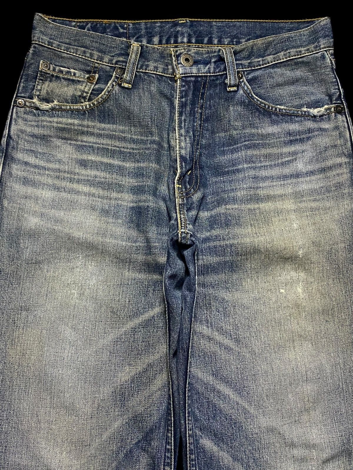Levi's Vintage Clothing Japan Levis 502 90s Sandy Wash Style Distressed Loose Jeans Size US 30 / EU 46 - 4 Thumbnail