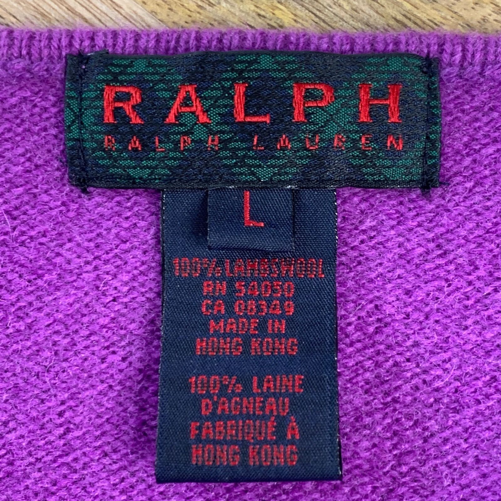 Ralph Lauren Ralph Lauren Wool Camisole Purple Y2K 90's Size L / US 10 / IT 46 - 3 Thumbnail