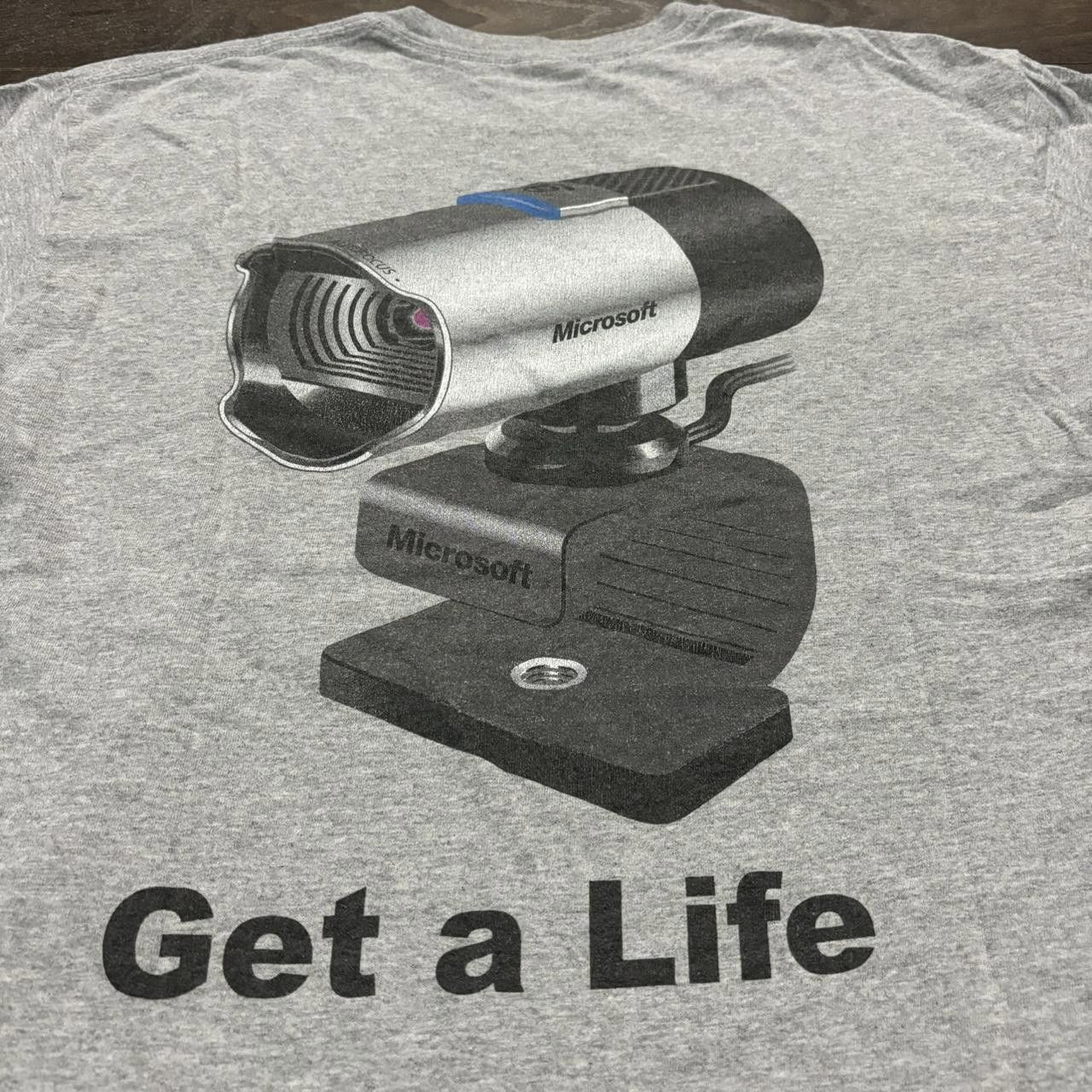 Designer vintage Microsoft hardware get a life webcam t shirt 00s M Size US M / EU 48-50 / 2 - 1 Thumbnail